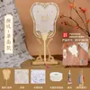Brocado de Canción Abanico de Perlas Paquete de Materiales Hechos a Mano DIY Regalo del Día del Maestro Estilo Antiguo Abanico Redondo Evento de Calentamiento para Team Building Venta al por Mayor