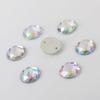 Materiales para Manualidades Acrílico Redondo Multifacético Pedrería Cosida a Mano Pedrería Acrílica Multifacética Redonda de Doble Agujero Pedrería Acrílica Plana de Doble Agujero
