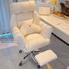 Silla de Computadora Perezosa para Uso en Casa, Cómoda para Estar Sentado Mucho Tiempo, Sillón para Dormitorio, Silla de Escritorio para Dormitorio Universitario, Puede Sentarse y Reclinarse, con Respaldo para Relajación