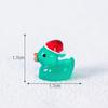 Micro paisagem bonito luminoso chapéu de Natal pato pequeno jardinagem bola de cristal paisagem decoração acessórios desktop pequenos ornamentos