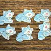 Botões de Animais Gatinhos Fofos, Acessórios Coloridos Feitos à Mão para DIY, Botões para Bolsa, Tops Fofos, Botões para Suéter