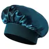 Touca Turban de Cetim Imitação Adequada para Chapéus Femininos, Touca para Dormir, Macia e Elástica para Cabelos Cacheados, Touca de Noite