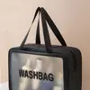 Bolsa de lavagem portátil TPU para homens e mulheres, bolsa cosmética à prova d'água de grande capacidade, bolsa de armazenamento de produtos de higiene pessoal, bolsa cosmética