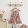 Ropa de Verano 2025 para Niñas de 1 a 8 Años Vestido de Encaje Retro Francés Vestido Floral Estilo Coreano
