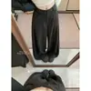 Tiro real 2026 Otoño Nuevo Lana Cintura Alta Temperamento Casual Pantalones de Pierna Ancha para Mujer Sueltos Casuales para Mujer 25910