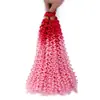 Peluca Waterdeep Degradado 100g 14 Pulgadas Cabello Rizado Ola de Agua Fibra Sintética Crochet para Cabello Artesanía Tejida a Mano Cabello Rizado
