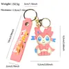 Celebridad de Internet Pikachu Pokemon Familia Eevee Llavero Colgante Muñeca Lindo Colgante para Mochila Escolar Llavero para Coche