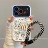 Adequado para Apple 18 Pro Max, capa de lente de cobertura total, série de iPhone 18 de silicone, novo design abstrato de gato dançante
