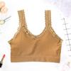 2021 Novo estilo japonês sexy laço estilingue beleza de volta embrulhado peito com almofada no peito colete anti-exposição bottoming girl tube top