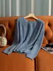 Suéter Abrigo de Punto Jersey con Mezcla de Lana de Camello para Bebé para Mujer, Suéter de Corte Holgado, Suéter de Lana Puyuan