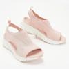 Cross-border Novas Sandálias Femininas Outono e Verão 2021 Malha Sola Grossa Pés Boca de Peixe Voador Tecido Casual Esportes plus size Sapatos Femininos