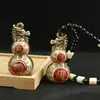 Grifo de Latón Calabaza de la Fortuna Adorno Giratorio con Manija Giratoria para Alivio del Estrés Manualidad
