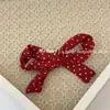 Grampo de Cabelo com Laço de Bolinhas Tridimensional Estilo Coreano com Design Lateral, Presilha Bico de Pato Versátil para a Parte de Trás da Cabeça, Grampo Lateral