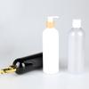 Botella de Plástico Transparente Redonda de Hombro de 500ml para Detergente para Ropa, Acondicionador, Gel de Ducha, Reenvasada, Botella con Bomba de Presión para Loción de Mascotas