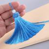 Borla de nudo chino de 10 cm, borla de poliéster con forma de piña para sombrero, colgante antiguo para coche, accesorio para coche