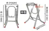 Envío Gratis Pata Redonda de Acero Inoxidable para Mesa Pata Simple para Mesa de Comedor Patas Plegables para Mesa Soporte Patas para Mesa de Puesto de Comida Grande Marco de Patas de Hierro para Mesa