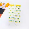 Calcetines para niños al por mayor, nuevos de primavera y verano, calcetines finos hasta la mitad de la pantorrilla, para niñas estudiantes, dulces, transpirables, absorbentes de sudor, a prueba de mosquitos