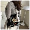 Lujo Ligero Internet Trendy Lona Bolso Grande Mujer 2024 Verano Nuevo Estilo Fresco Bordado Bolso de Hombro Bolso Tote de Gran Capacidad