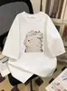Nueva Camiseta de Algodón de Manga Corta de Moda para Hombre en Verano, Retro Americano Borgoña Holgada Versátil Estampada Top Estilo Coreano