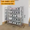 Sapateira de Aço Inoxidável, Multicamadas, Simples, para Uso Doméstico, Hall de Entrada, Dormitório Estudantil, Apartamento Alugado, Solução de Armazenamento, Tipo Econômico