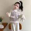 Chaleco Forrado de Felpa para Niña Otoño Invierno 2026 Estilo Nuevo Chaleco Infantil Chaleco Grueso de Invierno para Bebé Ropa de Abrigo Top