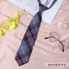 Jk Estilo Japonés Cuadros Cuello de Flor para Mujer Corbata Negra de Cuerda Cuello Estilo Universitario Cinta Lazo Camisa Traje Sootman