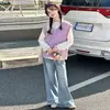 Conjunto de Ropa de Primavera para Niñas 2026 Nuevo de Moda Ropa de Primavera y Otoño para Niños Chaleco Elegante de Celebridad de Internet y Conjunto de Tres Piezas de Moda para Niños Mayores