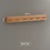 Perchero de Madera Maciza Nórdico para Colgar Abrigos Detrás de la Puerta, Gancho de Pared para Entrada sin Taladro, Una Fila de Ganchos de Madera Largos