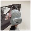 Mochila de Cadena de Diamantes Moda Femenina Casual Diseño Nicho Portátil Estilo Coreano Mini Mochila Escolar Mochila de Viaje Trendy