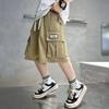Shorts Sueltos para Niños Ropa de Verano para Niños Pantalones Nuevo Estilo 2025 Shorts Cargo Casuales de Verano para Niños Pantalones de Cinco Puntos