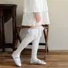 Calcetines Blancos de Princesa para Niña 2026 con Moño, Calcetines Largos Infantiles, Calcetines Altos de Algodón Finos Sin Costuras para Verano