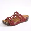 Sandalias de cuña con hebilla metálica transfronterizas en stock 2026 nuevo estilo de verano plataforma talla grande sandalias sin cordones de suela gruesa para mujer