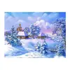 Pintura de diamante 5d 2021 novo diamante completo sala de estar ponto vara tijolo de diamante mostrar cristal inverno neve pintura ponto cruz