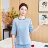 Ropa de trabajo para centro de confinamiento mujeres primavera y otoño centro de terapia de salud masaje de pies traje de terapeuta de masaje media manga ropa de trabajo para esteticista venta al por mayor