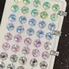 Nuevas piedras sueltas de circón corte Tai Chi de 6 mm, extremadamente brillantes, se pueden usar para pendientes y ear cuffs de bricolaje