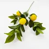 2025 Nova Árvore de Limão Artificial Flor de Seda Material Artesanato de Moldagem Adereços de Fotografia Plantas Verdes Decoração de Casa Cena