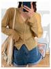 Cardigan Protetor Solar Fino Macio Ceroso de Seda Gelada com Alças Blusa de Ar Condicionado para Mulheres Verão 2024 Novo Top de Tricô de Manga Longa