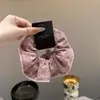 Goma para el pelo de lunares de doble capa estilo francés para mujer, Lazo para moño estilo perezoso, Alta elasticidad y Cuerda para el pelo duradera