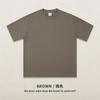 Camiseta de Manga Corta de Algodón Puro de Alta Gama 320g para Hombre, Corte Holgado, Estilo Americano Marca de Moda Fog, Talla Grande, Logo Bordado Personalizado