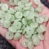 Fivela de Aventurina Imitação Contas Soltas de Jade Imitação Jade Verde Grama Fivela de Dinheiro Pulseira Colar Contas de Buda Conta Espaçadora Acessórios de Joias