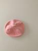 Gorro de Lana Suave de Color Caramelo para Bebé Otoño e Invierno Combinable Lindo Gorro de Pintor con Chupete Súper Lindo Gorro de Punto Fino para Bebé
