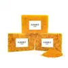 Jabón Granulado de Cúrcuma, Limón y Ácido Kójico Transfronterizo Europeo y Americano, Jabón Artesanal de Aceite Esencial de Jengibre para Limpieza y Baño Fábrica
