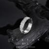 Anillo de Plata S925 con Moissanita de Diseño de Pista de Estrellas de Estilo Europeo y Americano de Venta Caliente Transfronteriza Lujo Accesible Anillo Versión Alta Fábrica de Origen