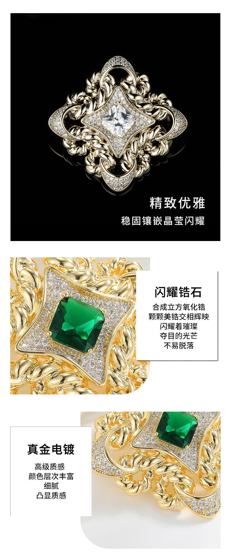 高级感复古宫廷风几何形胸针小众轻奢时尚胸花新款高端