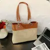 Bolsa Tote de Gran Capacidad 2026 Nuevo Estilo de Verano para Mujer, de Moda Este Año, Bolso de Mimbre para Viajar, Bolso de Paja de un Solo Hombro para Debajo del Brazo