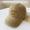 Gorra de Béisbol Nueva y Simple de Moda con Bordado de Letras Estilo Coreano para Mujer, Adelgazante de Rostro, Cabeza Grande, Visera de Cola de Perro Estilo Deportivo