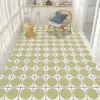 Alfombra de Piso de Aspecto Limpio Minimalista Moderna, PVC Lavable y Limpiable con Trapo, Alfombra de Tamaño Grande para Sala de Estar y Dormitorio, Alfombra de Sofá de Cobertura Completa