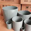 Conexão Reta de Abastecimento de Água de PVC Tubo Reto Aro Cinza Conexões de Tubo de Plástico Modelo Grande 140160 315 Acessórios para Conexões de Tubo