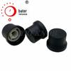 Botão de Metal Preto Jateado Tipo Chapéu de Palha Haste Floral 15-18x13 Volume de Áudio Interruptor Potenciômetro Rotativo