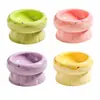 Tigela de cerâmica para gatos e tigela de água duas em uma em formato de rosquinha, tigela de cerâmica fácil de limpar para gatos, atacado personalizado